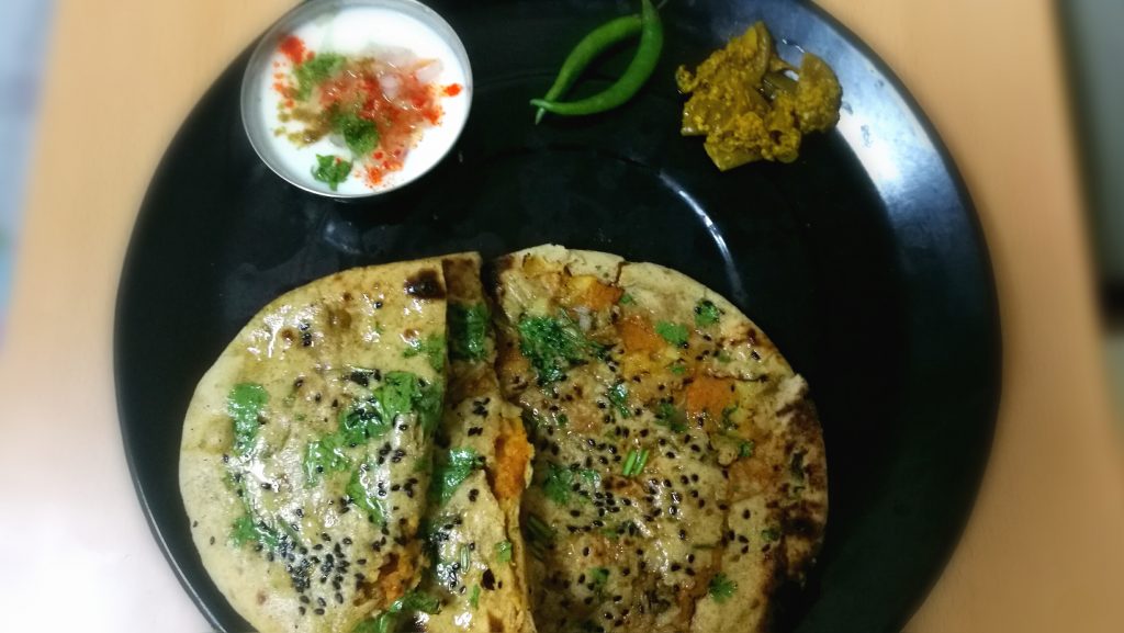 Wheat Flour Aloo Kulcha - Restaurant Style