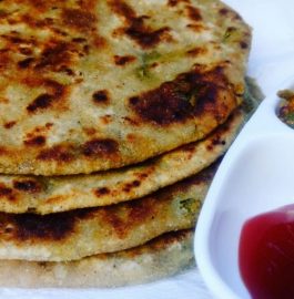 Green Chickpeas/ Choliya Paratha Recipe