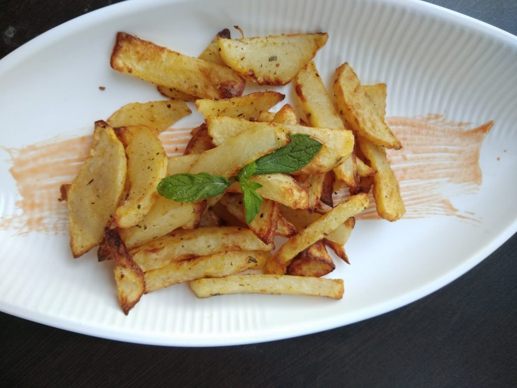 Garlic Potato Fries Snack Recipe