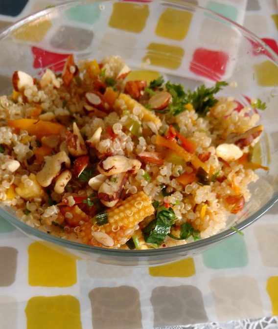 Quinoa Salad With Stir Fried Veggies Recipe