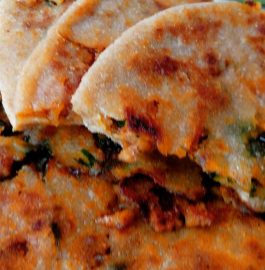 Soya Nuggets Stuffed Paratha