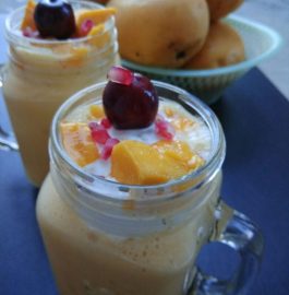 Mango mastani | Mango milk shake with ice cream