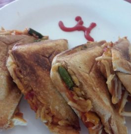 Leftover Noodles Sandwich Recipe