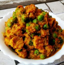 Dry Soya Matar Curry Recipe