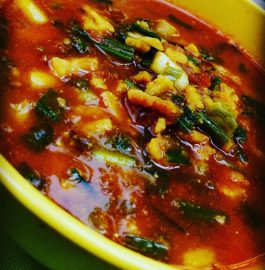 Mangodi With Spring Onion Curry Recipe