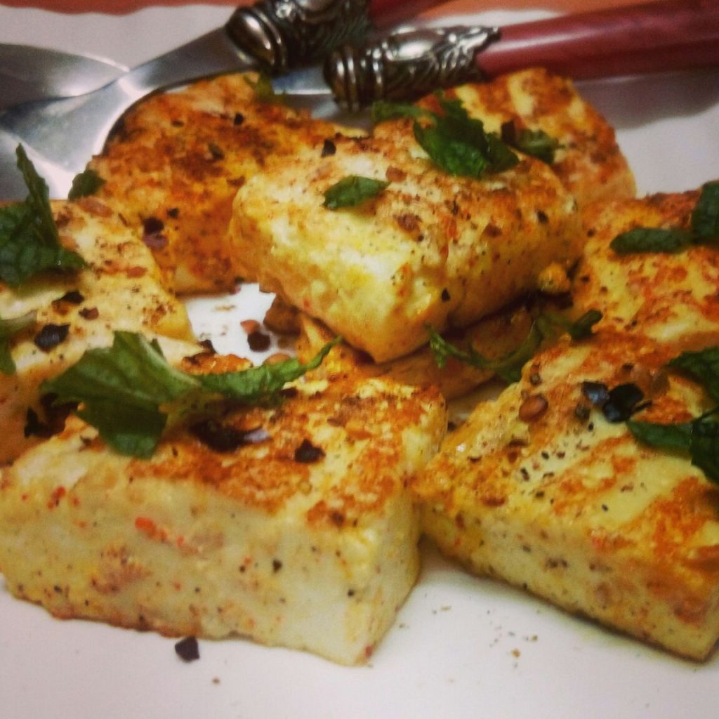 Grilled Masala Paneer Recipe