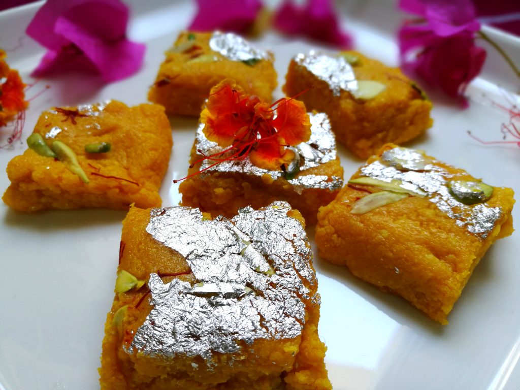 Mango Kalakand Recipe