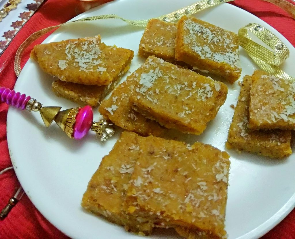 Instant Moong Dal Barfi Recipe