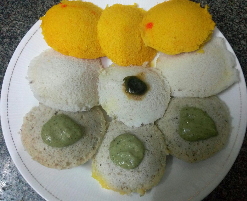 Tricolor Idli Recipe