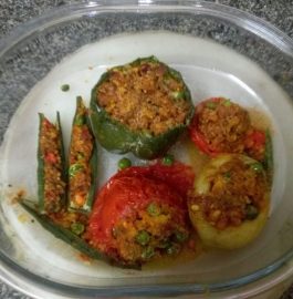 Tricolored Stuffed Veggies With Tricolor Masala Recipe