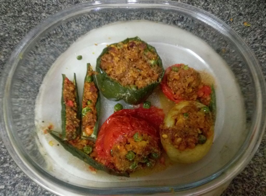 Tricolored Stuffed Veggies With Tricolor Masala Recipe