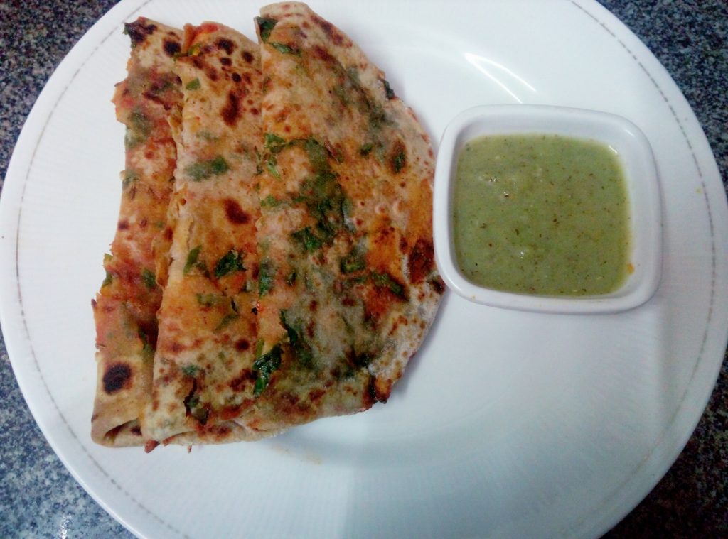 Spinach Paratha Recipe