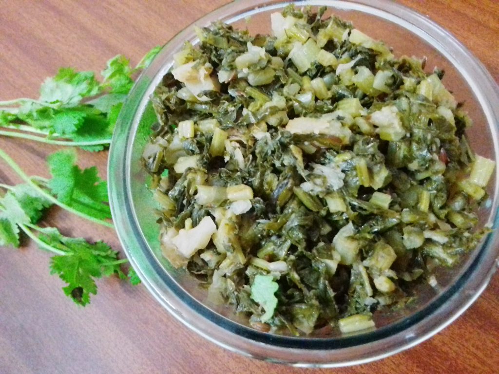 Stir Fry Leafy Radish Recipe