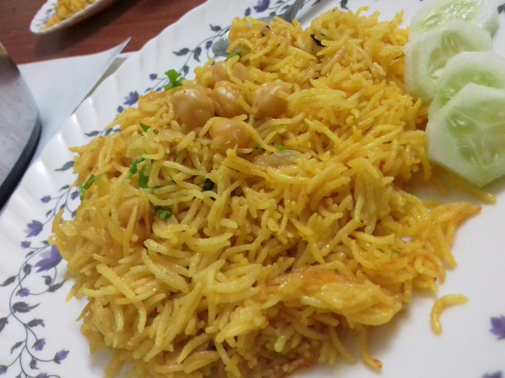 Chickpea Pulav Recipe