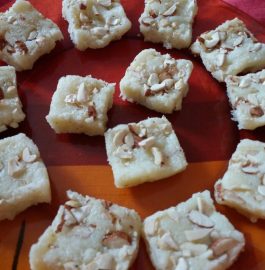 Navratri Special - Instant Coconut Barfi With Milk Powder Recipe