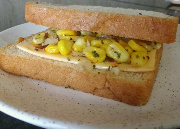 Cheese Corn Sandwich Recipe