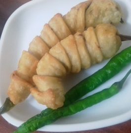 Stuffed Mirchi Pakoda Recipe