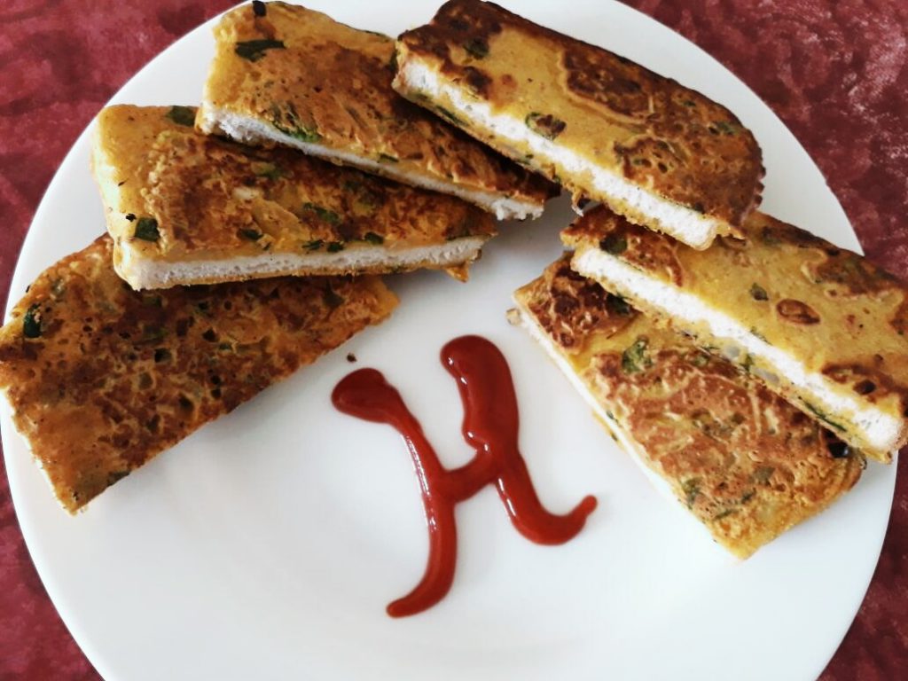 Spinach Bread Toast Recipe