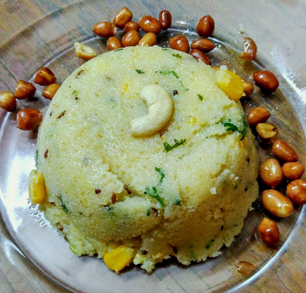 Sooji Upma With Corn Recipe