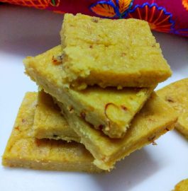 Instant Kesariya Kalakand Recipe