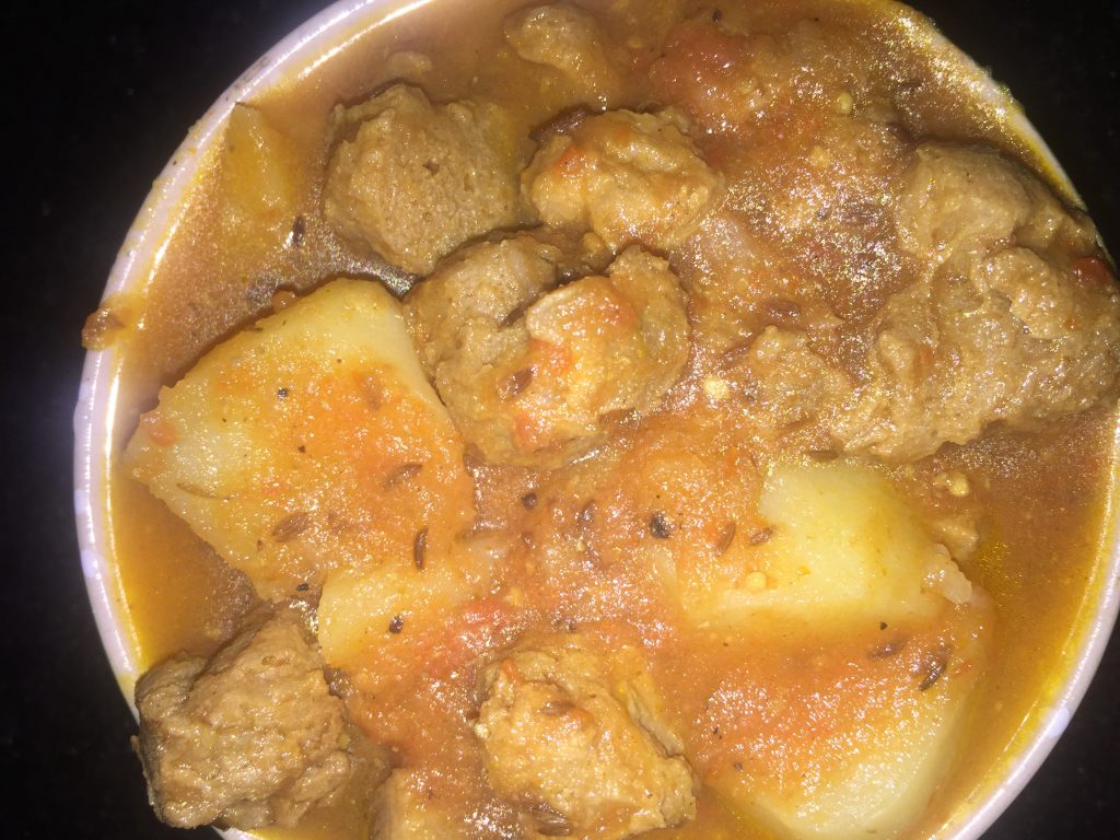 Potato Soyachunk Curry Recipe