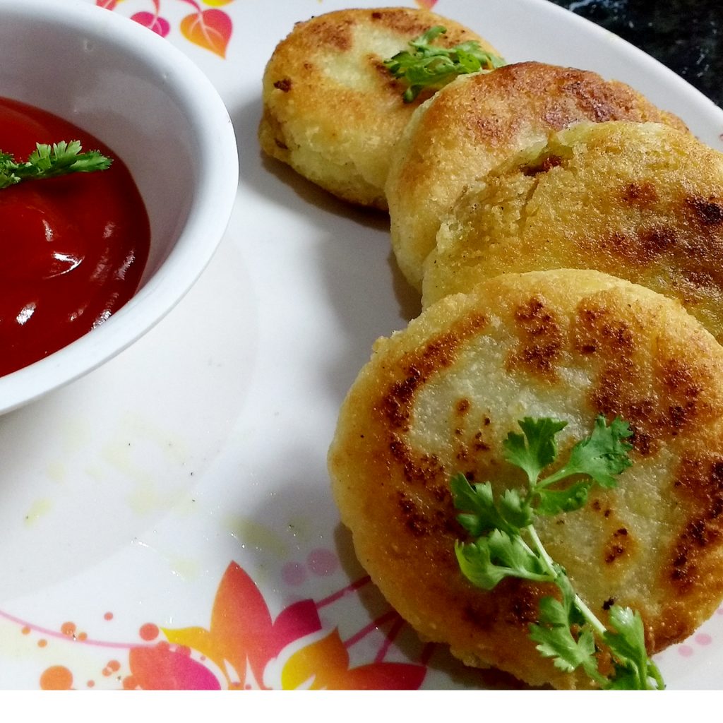 Stuffed Hung Curd Rice Cutlets Recipe