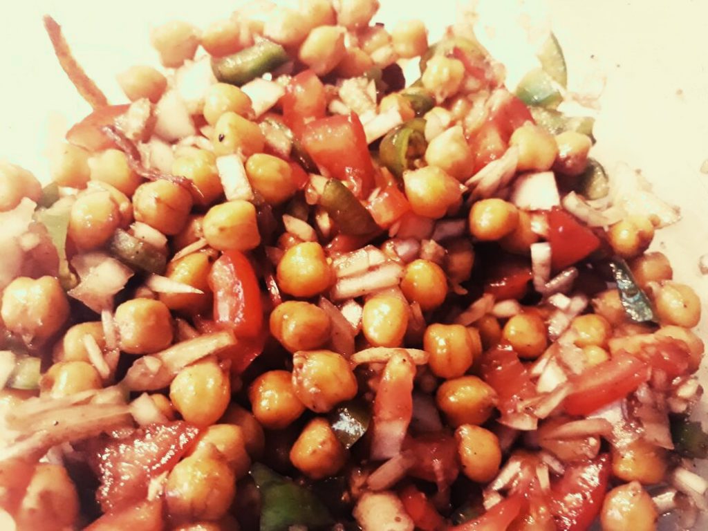 Boiled Chana Chaat Recipe