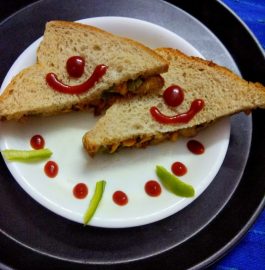 Corn Capsicum Mayo Sandwich Recipe