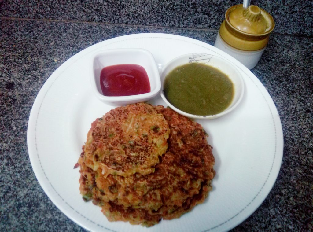 Lauki Oats Hash Browns Recipe