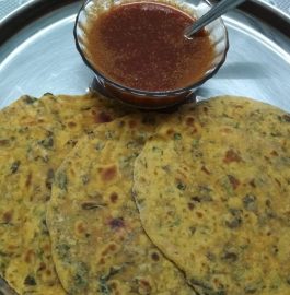 Methi Makki ka Paratha and Vegetable Soup Recipe