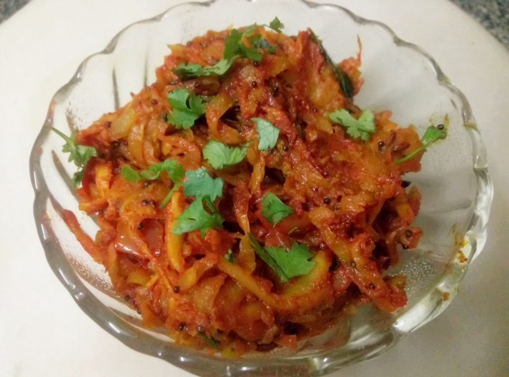 Grated Pumpkin Sabzi Recipe