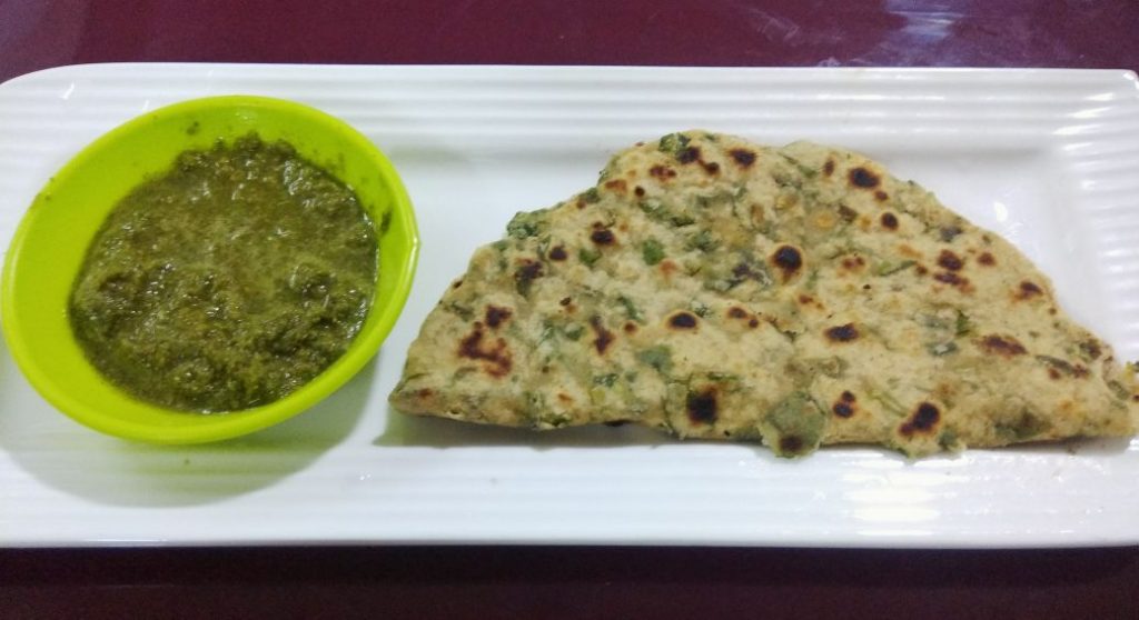 Methi Paratha with Mint Amla Chutney Recipe