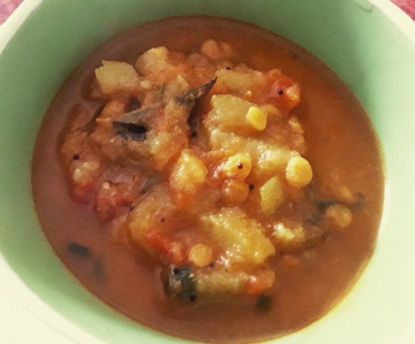 Zucchini and Chana Dal Curry Recipe