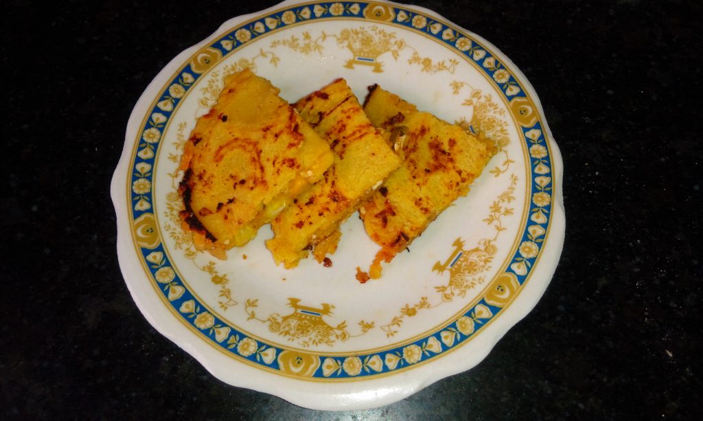 Stuffed Paneer Corn Pancake Recipe