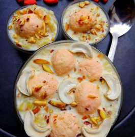 Rosy Rasgulla in Lauki Kheer Recipe