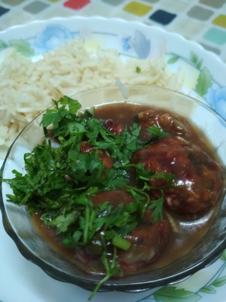 Roasted Vegetable Manchurian Recipe