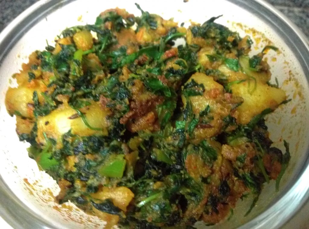 Aalu Methi ka Saag Recipe