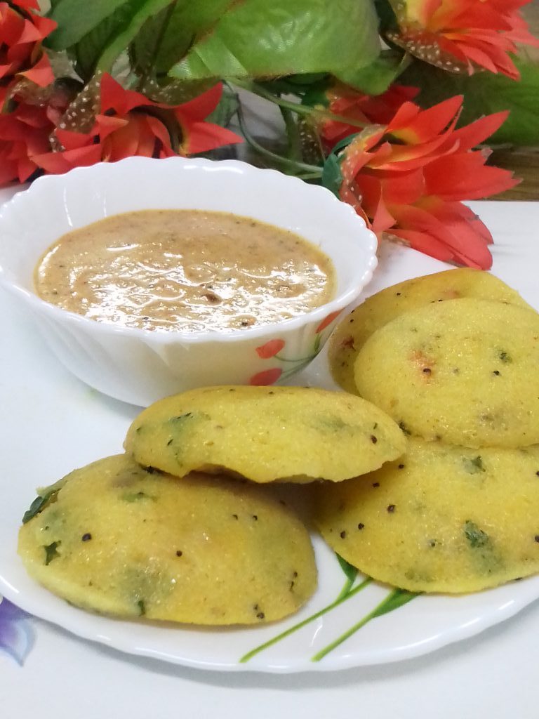 Spicy Idlis With Groundnut Chutney Recipe