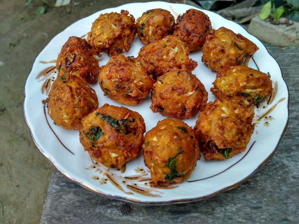 Masoor Daal Cabbage Pakora Recipe