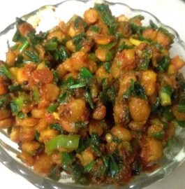 Chana Dal - Hari Pyaaz Ka Saag