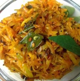 Raw Papaya Sambharo Recipe