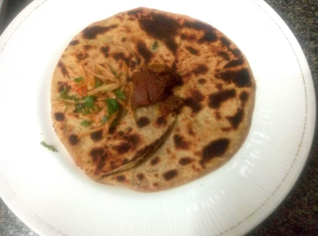 Raw Papaya Paratha Recipe