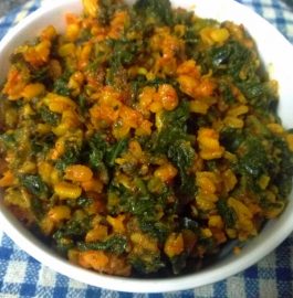 Mooli Patta And Moong Mogar Ka Saag Recipe