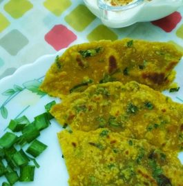 Spring Onion Paratha Recipe