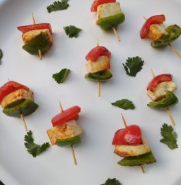 Tri Color Paneer Tikka Recipe