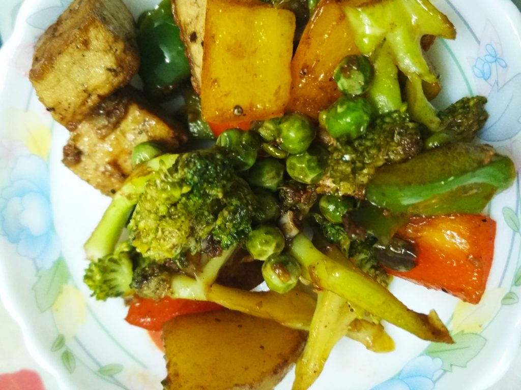 Stir Fried Vegetables With Tofu Recipe