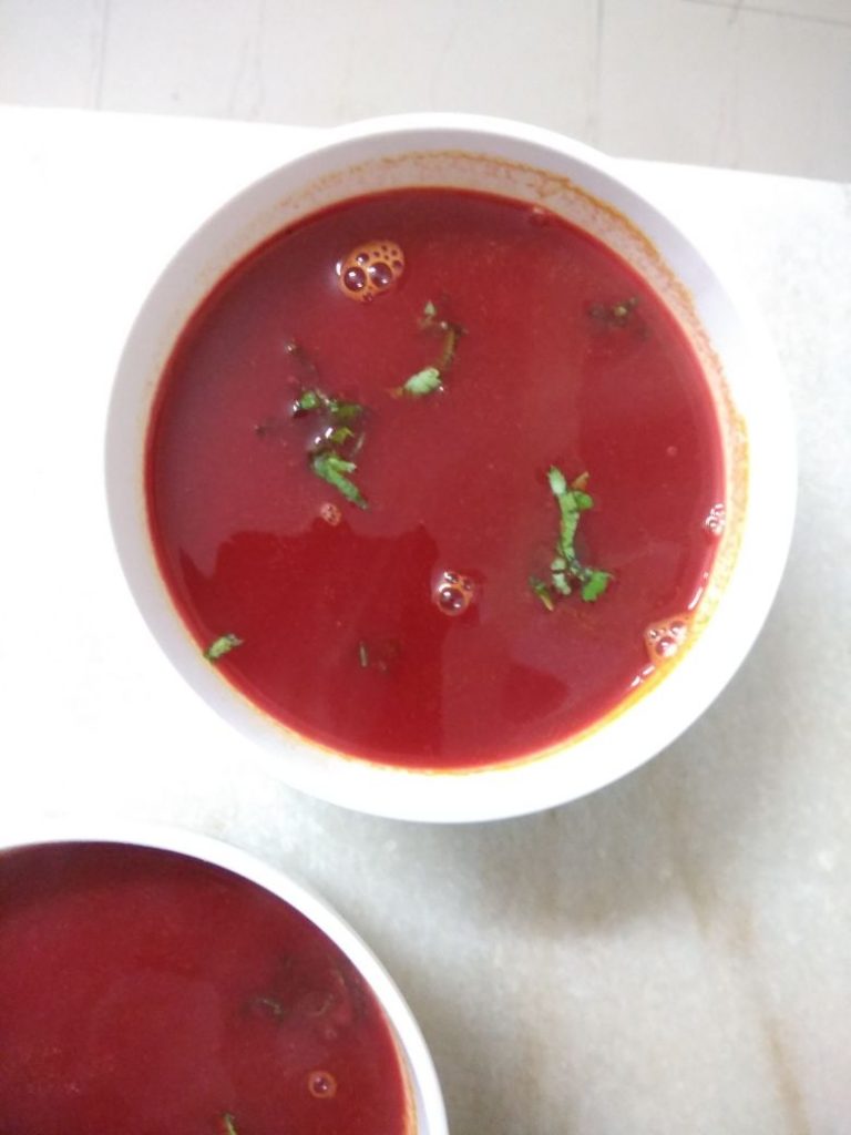 Tomato Beetroot Soup Zayka Ka Tadka