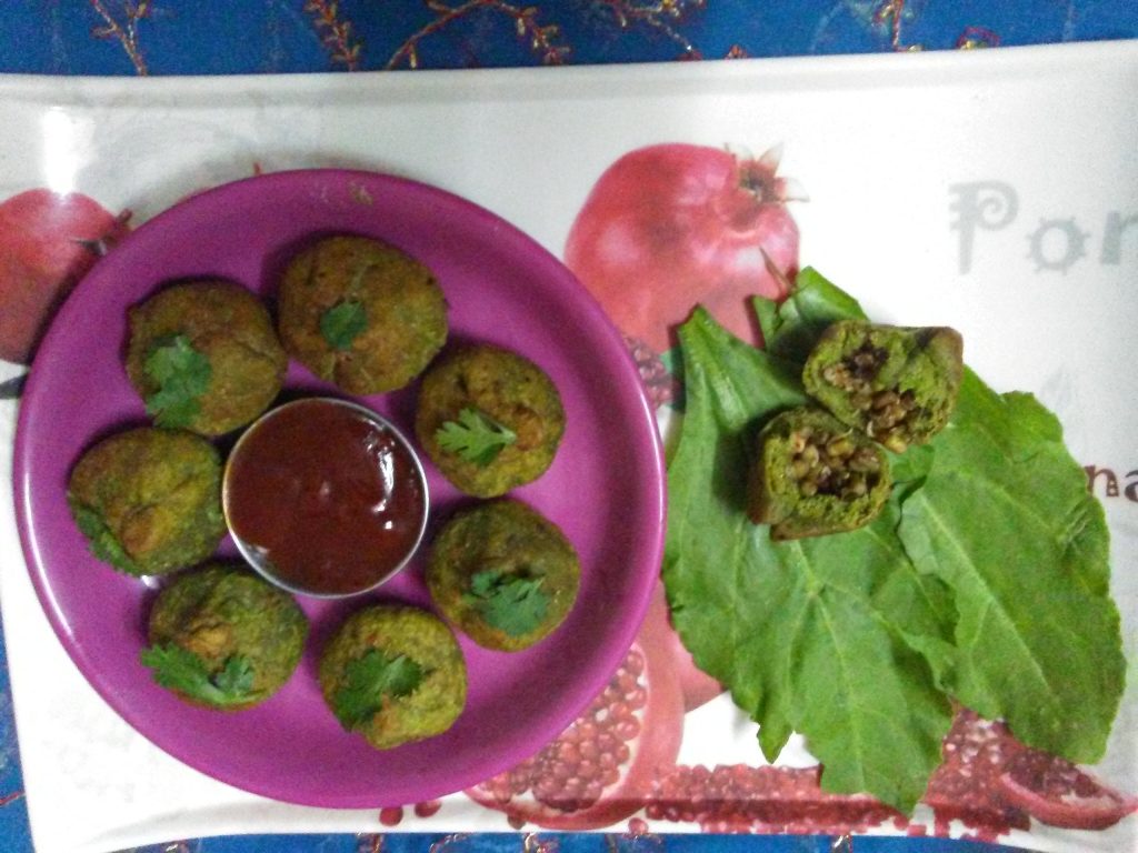 Palak Sprout Potli Recipe