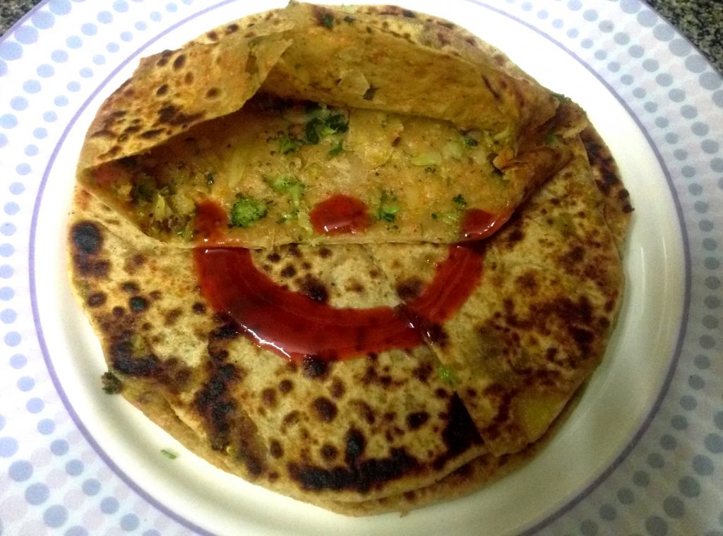 Aloo Broccoli Paratha Recipe