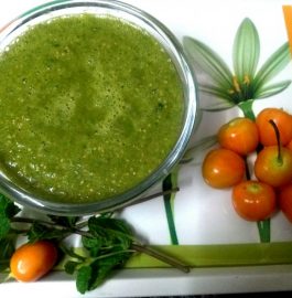 Rasbhari Chillies Mint Chutney Recipe